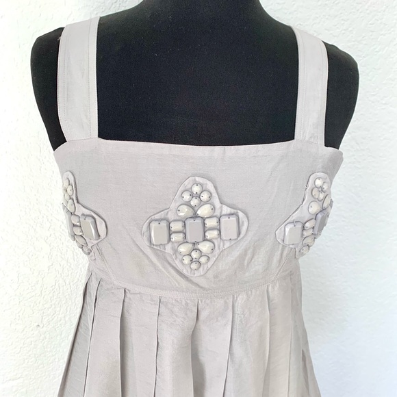 Charlotte Russe Sleeveless Babydoll Pleated Dress - Picture 1 of 13